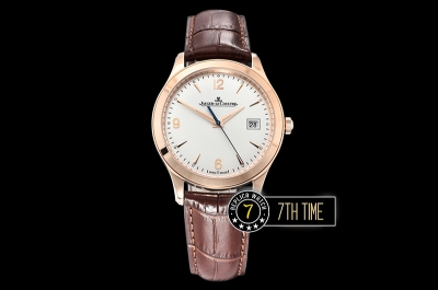 Jaeger Lecoultre Grande Ultra Thin 1548420 White Dial with Stick & Numeral Markers 18K Rose Gold Thick Plated Case