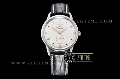Longines Flagship Heritage 60th White Dial with Rose Gold Numerals & Stick Markers