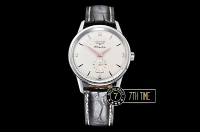 Longines Flagship Heritage 60th White Dial with Rose Gold Numerals & Stick Markers