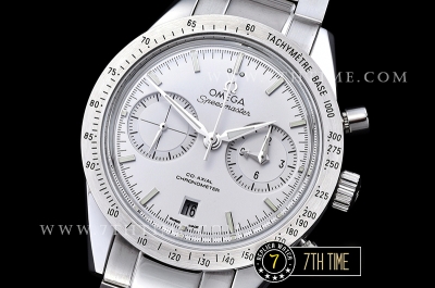 Omega SpeedMaster '57 White Dial with SS Stick Markers Solid Stainless Steel 316L Bracelet