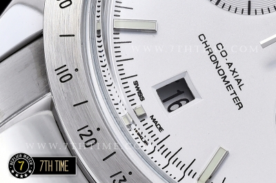 Omega SpeedMaster '57 White Dial with SS Stick Markers Solid Stainless Steel 316L Bracelet