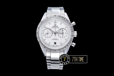 Omega SpeedMaster '57 White Dial with SS Stick Markers Solid Stainless Steel 316L Bracelet