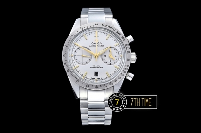 Omega SpeedMaster '57 White Dial with Gold Stick Markers Solid Stainless Steel 316L Bracelet