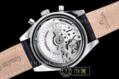 Omega SpeedMaster '57 White Dial with Rose Gold Markers Black leather strap with deployant buckle