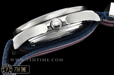 Seamaster Diver 300m Black Ceramic Bezel Black Dial with Dot Markers Special Omega Commander Limited Edition Nylon Strap