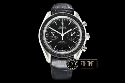 Omega SpeedMaster MoonWatch Chronograph Black Ceramic Bezel Black Dial, Black Subdial with Stick Markers & White Speedmaster Wording