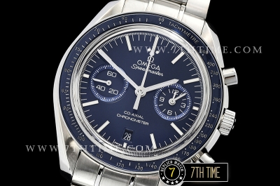 Omega SpeedMaster MoonWatch Chronograph Blue Ceramic Bezel Blue Dial, Blue Subdial with Stick Markers Solid Stainless Steel Bracelet