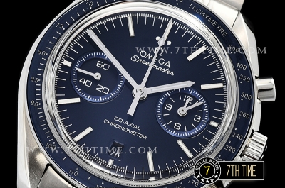 Omega SpeedMaster MoonWatch Chronograph Blue Ceramic Bezel Blue Dial, Blue Subdial with Stick Markers Solid Stainless Steel Bracelet