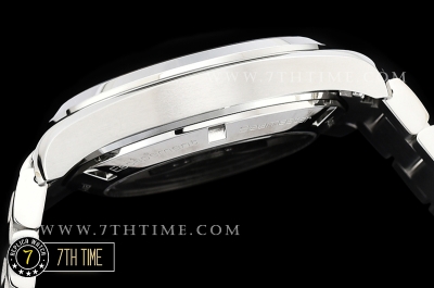 Aqua Terra 150M GMT Smooth Bezel Black Textured Dial with SS Stick Markers Solid Stainless Steel 316F Bracelet