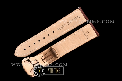 SpeedMaster 57 Co-Axial Rose Gold Plated Bezel White Dial, White Subdial with Rose Gold Stick Markers