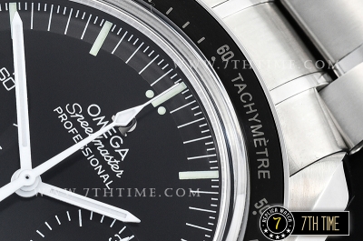 SpeedMaster Alaska Project III Black Metallic Tachymeter Bezel with Numerals Black Dial with Subdials Solid Stainless Steel 316L Bracelet