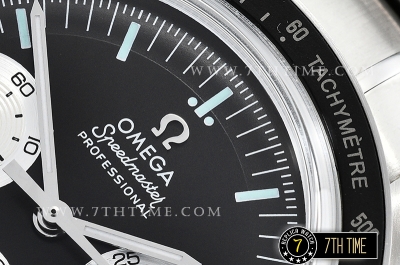 SpeedMaster Alaska Project III Black Metallic Tachymeter Bezel with Numerals Black Dial with White Subdials Solid Stainless Steel 316L Bracelet