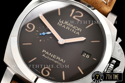 PAM1351 Luminor Marina 44mm TI/LE Sandwiched Brown Dial P9010