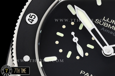 PAM389 Submersible AMagnetic TI/RU Black Dial Mod.P9000