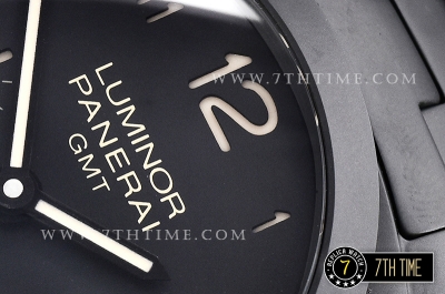 PAM438 Luminor Tuttonero 1950 GMT Ceramica Black Dial P9001
