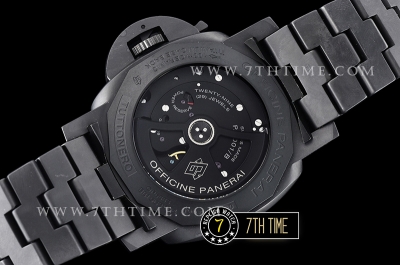 PAM438 Luminor Tuttonero 1950 GMT Ceramica Black Dial P9001