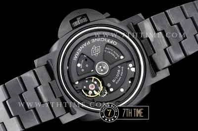 PAM438 Luminor Tuttonero 1950 GMT Ceramica Black Dial P9001