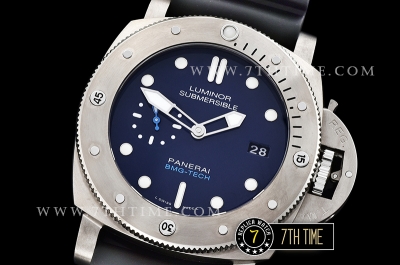 PAM692 Luminor Submersible 1950 BMG Tech TI/RU Blue Dial P9000