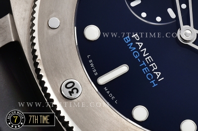 PAM692 Luminor Submersible 1950 BMG Tech TI/RU Blue Dial P9000