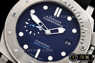 PAM692 Luminor Submersible 1950 BMG Tech TI/RU Blue Dial P9000