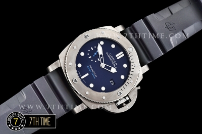 PAM692 Luminor Submersible 1950 BMG Tech TI/RU Blue Dial P9000