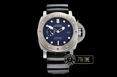 PAM692 Luminor Submersible 1950 BMG Tech TI/RU Blue Dial P9000