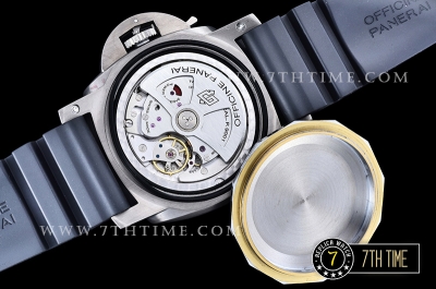 PAM719 Luminor Submersible 1950 GMT SS/RU Blue Dial Asia 23J