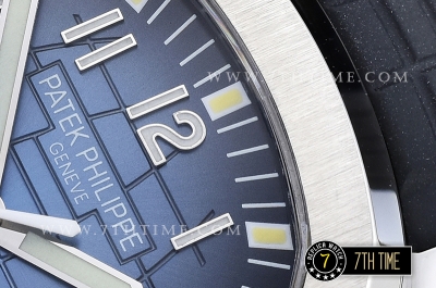 Aquanaut 40mm Ref. 5167 SS/RU Blue Checkered Dial A2824
