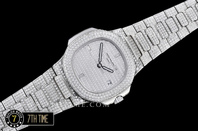 Nautilus Jumbo Ref.5711 Diamonds SS/SS Diamond Crested Dial MY9015 Mod