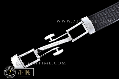 Aquanaut Ladies 5067A Diamonds Bezel SS/RU Black Checkered Dial Swiss Quartz