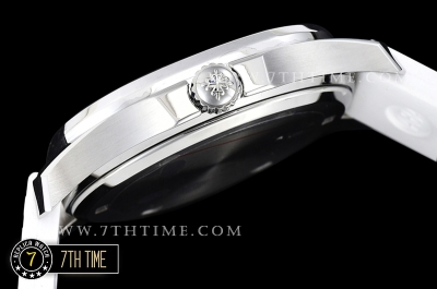 Aquanaut Ladies 5067A Diamonds Bezel SS/RU White Checkered Dial Swiss Quartz