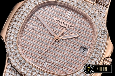 Nautilus Ref.5711 40mm RG/RG Full Diamonds Miyota 9015
