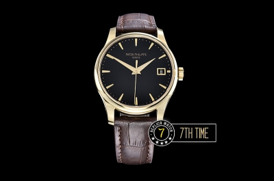 Calatrava Ref.5227 YG/LE Black Dial MY9015 Mod