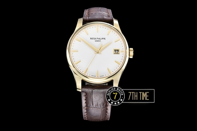 Calatrava Ref.5227 YG/LE White Dial MY9015 Mod