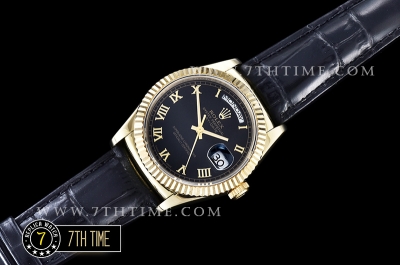 DayDate 36mm YG/LE Black Roman Dial A2836