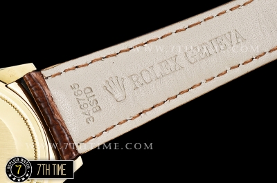 DayDate 36mm YG/LE White Dial with Diamond Markers A2836
