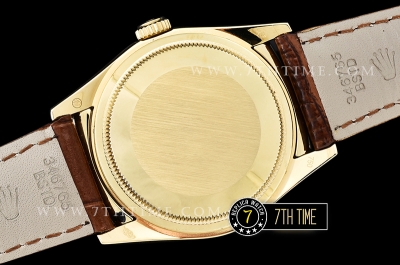DayDate 36mm YG/LE White Dial with Diamond Markers A2836