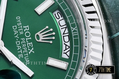 DayDate 36mm SS/LE Green Sticks Dial A2836
