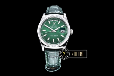 DayDate 36mm SS/LE Green Sticks Dial A2836