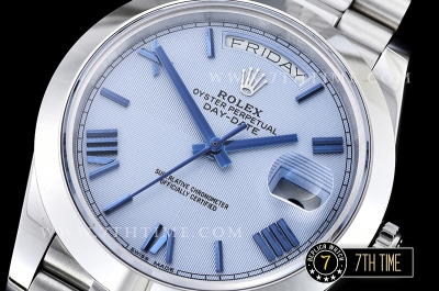 DayDate 40mm SS/SS Glacier Roman Dial A2836 Mod3255