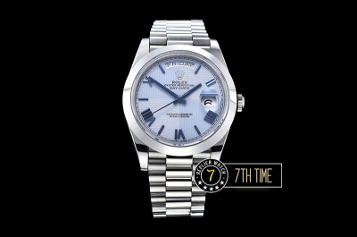 DayDate 40mm SS/SS Glacier Roman Dial A2836 Mod3255