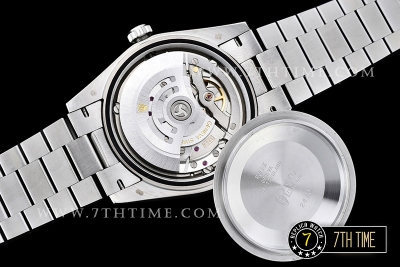 DayDate 40mm SS/SS Silver Dial Stick Markers Fluted Bezel A2836 Mod3255