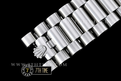 DayDate 40mm SS/SS Grey Dial Stick Markers Fluted Bezel A2836 Mod3255