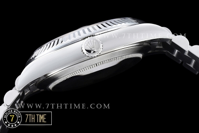 DayDate 40mm SS/SS White Dial Roman Markers Fluted Bezel A2836 Mod3255