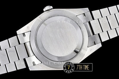DayDate 228206 SS/SS Diamonds Crested Bezel Ice Blue Dial with Baugette Diamond Markers Swiss 2836