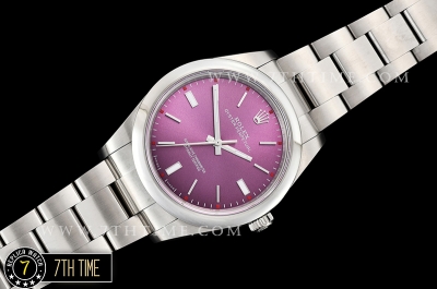 Oyster Perpetual 39mm 114300 Red Grape Dial with Stick Markers Asia 3132