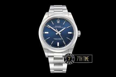 Oyster Perpetual 39mm 114300 Blue Dial with Stick Markers Asia 3132