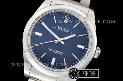 Oyster Perpetual 39mm 114300 Blue Dial with Stick Markers 904L Asia 3132