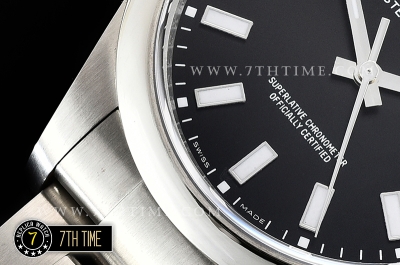 Oyster Perpetual 39mm 114300 Black Dial with Stick Markers 904L Asia 3132