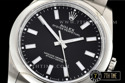Oyster Perpetual 39mm 114300 Black Dial with Stick Markers 904L Asia 3132